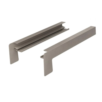 Zakończenia parapetu aluminiowe RAL 7037 PIASEK