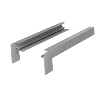 Zakończenia parapetu aluminiowe RAL 9006