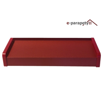 Parapet zewnętrzny stalowy Czerwony MAT 3011MAT