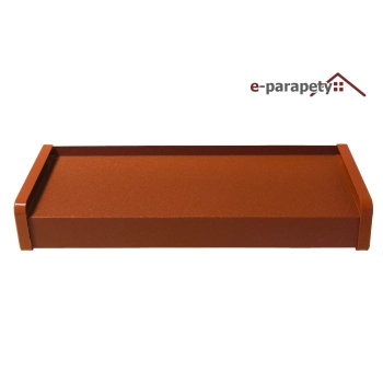 Parapet zewnętrzny stalowy Ceglasty MAT 8004MAT