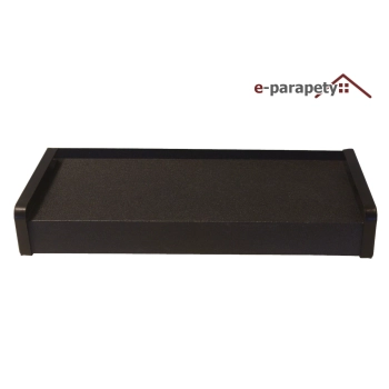 Parapet zewnętrzny stalowy Czarny MAT 9005MAT