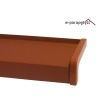 Parapet zewnętrzny stalowy Ceglasty MAT 8004MAT