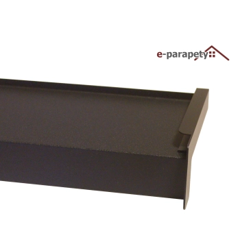 Parapet zewnętrzny stalowy Antracyt MAT 7016MAT