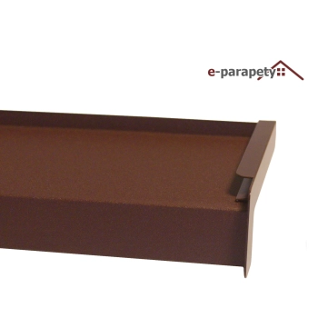 Parapet zewnętrzny stalowy Czekoladowy brąz MAT 8017MAT