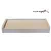 Parapet zewnętrzny stalowy Szary 7047