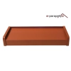 Parapet zewnętrzny stalowy Ceglasty 8004