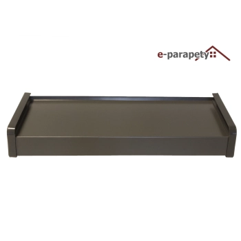 Parapet zewnętrzny stalowy Grafitowy 7024