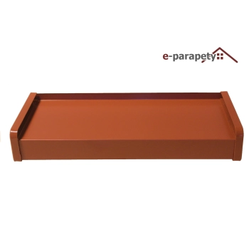Parapet zewnętrzny stalowy Ceglasty 8004