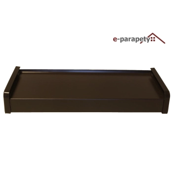 Parapet zewnętrzny stalowy Ciemny brąz 8019