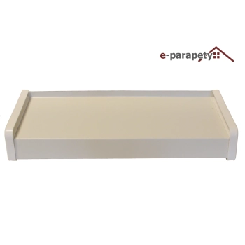 Parapet zewnętrzny stalowy Szarobiały 9002