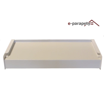 Parapet zewnętrzny stalowy Szarobiały 9002