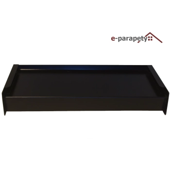 Parapet zewnętrzny stalowy Czarny 9005