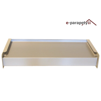 Parapet zewnętrzny Stalowy Srebrny Metalik 9006