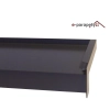 Parapet zewnętrzny stalowy Antracyt 7016