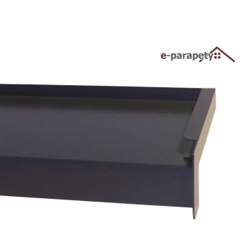 Parapet zewnętrzny stalowy Antracyt 7016
