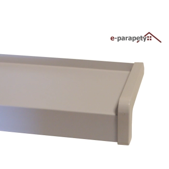 Parapet zewnętrzny stalowy Szary 7047