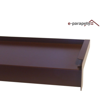 Parapet zewnętrzny stalowy Czekoladowy brąz 8017
