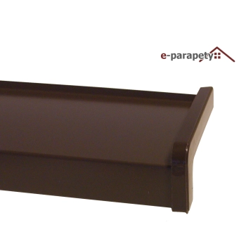 Parapet zewnętrzny stalowy Ciemny brąz 8019