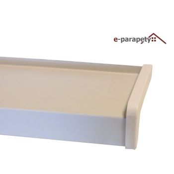 Parapet zewnętrzny stalowy Szarobiały 9002