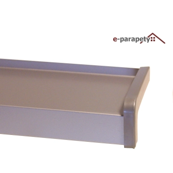 Parapet zewnętrzny Stalowy Srebrny Metalik 9006