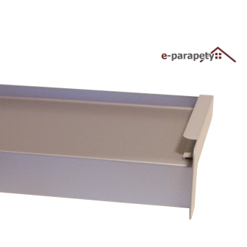 Parapet zewnętrzny Stalowy Srebrny Metalik 9006