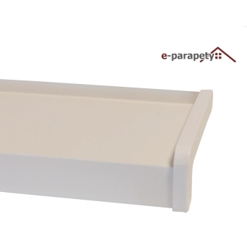 Parapet zewnętrzny stalowy Biały 9010