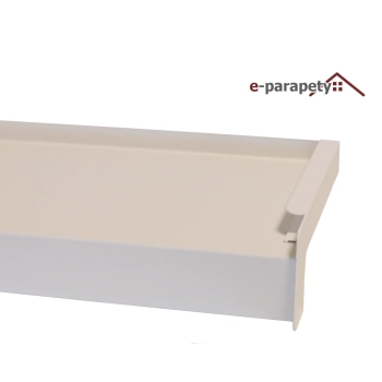 Parapet zewnętrzny stalowy Biały 9010