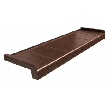 Parapet zewnętrzny aluminiowy imitacja płytki antyczna miedź
